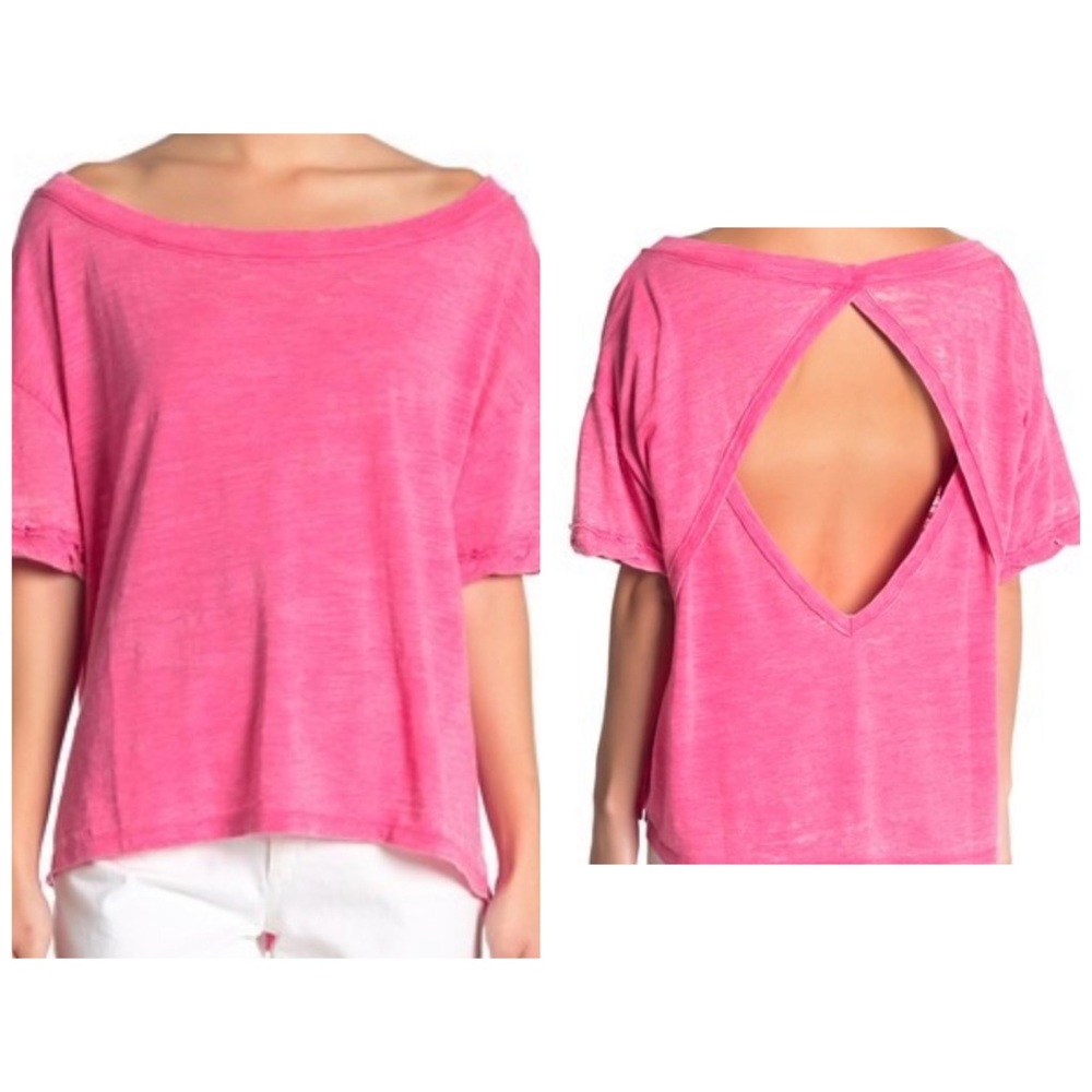 We The Free Viola Open Back Tee Size Medium